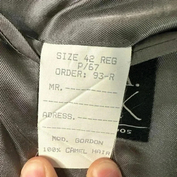 Jos A Bank Men’s Gray 100% Camel Hair Gordon Blazer Sport Jacket/ Coat, Size 42 - Picture 12 of 12